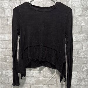 NWT Altar’d State Washed Black Long Sleeve Women's Top- XS